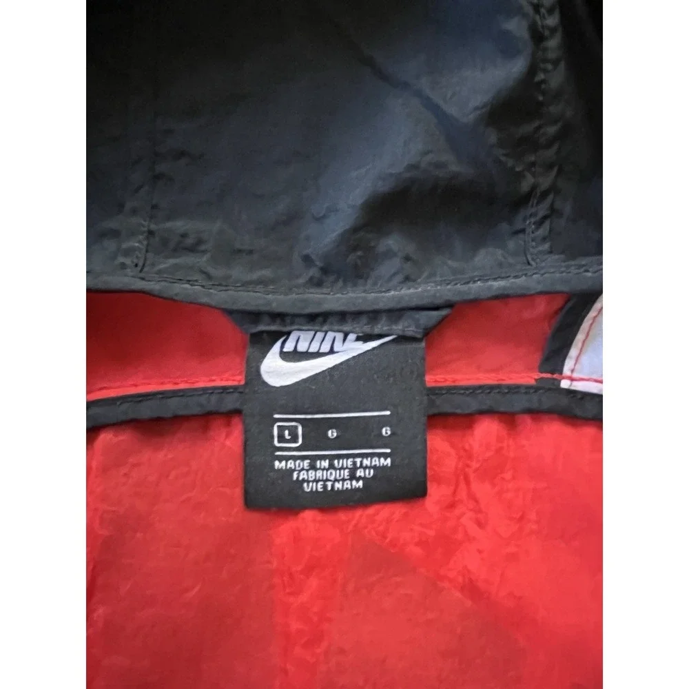 Nike Core Amplify Windrunner Windbreaker Red Black Sz‎ L Youth Kids Jacket